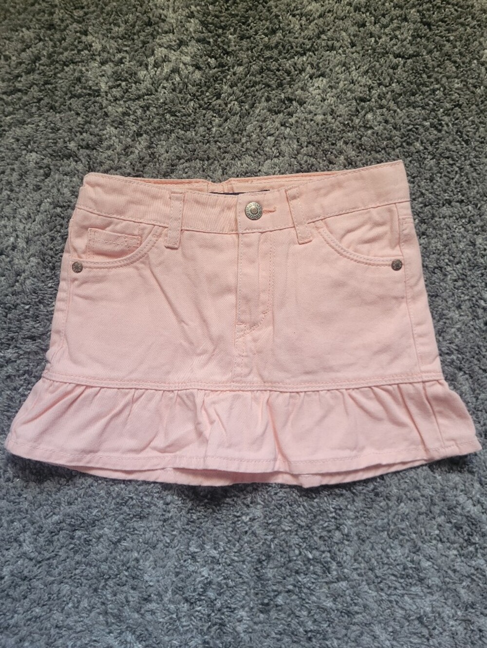 Levis Pink Ruffle Hem Mini Skirt Size 6 *NWOT*